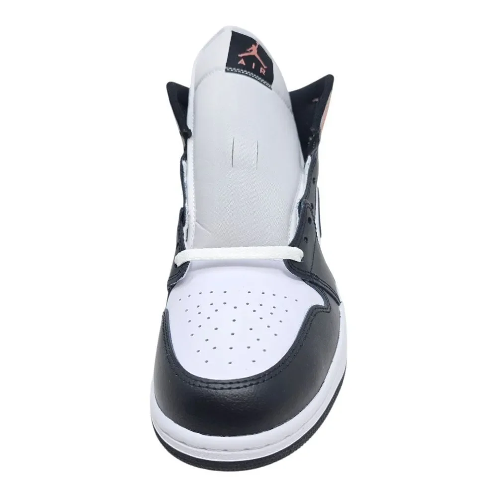 Nike Air Jordan 1 Mid White Black Rust Pink Basketball DQ8426-100 Men's Size 11